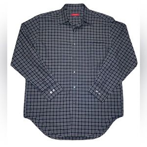 Austin Reed London men’s button down cotton plaid relaxed shirt size medium